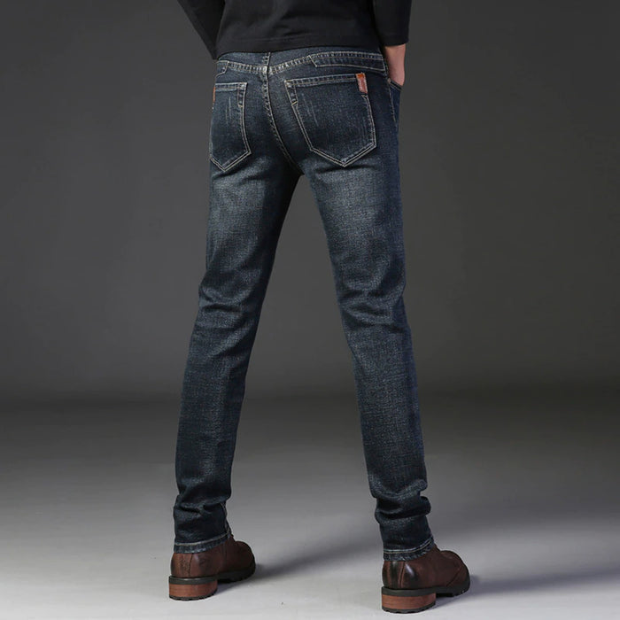 Long Business Casual Straight Denim Jeans