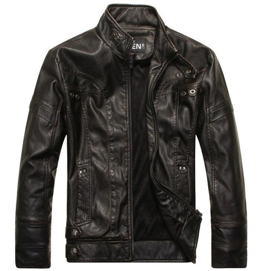 Autumn Winter Classic Motorcycle Leather Jacket