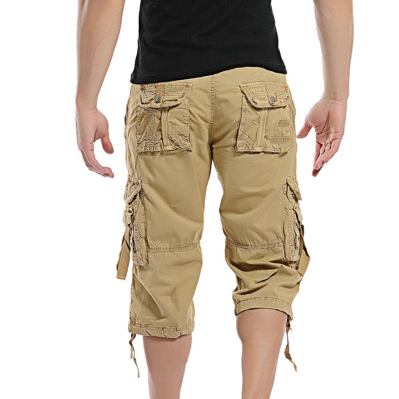 Summer Calf-Length Cargo Shorts For Men