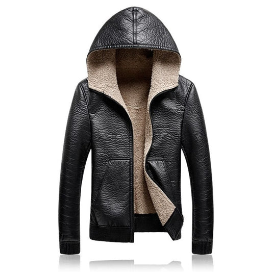 Men's Hooded Business Casual Warm Windproof Coat