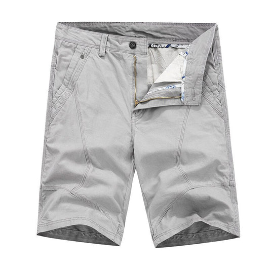 Men Zipper Fly Knee Length Cargo Shorts