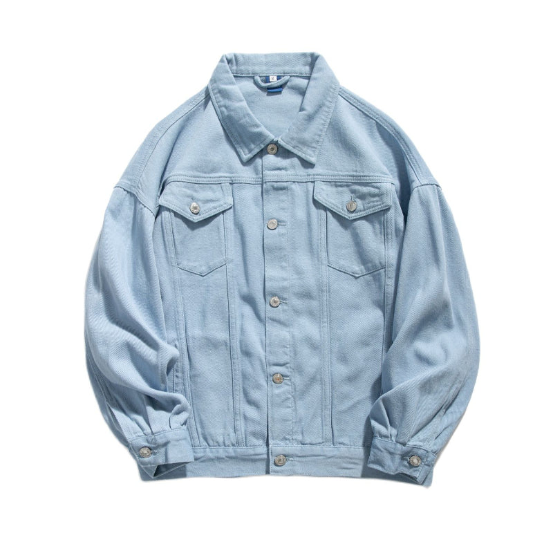 Spring Casual Streetwear Men's Denim Jacket