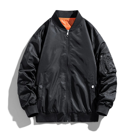 Zipper Pockets Winter Men's Bomber Jacket