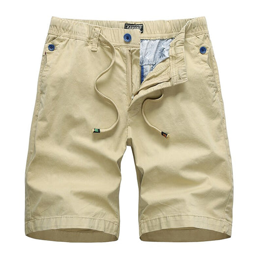 Solid Cargo Jogger Drawstring Short For Men