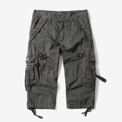 Summer Calf-Length Cargo Shorts For Men