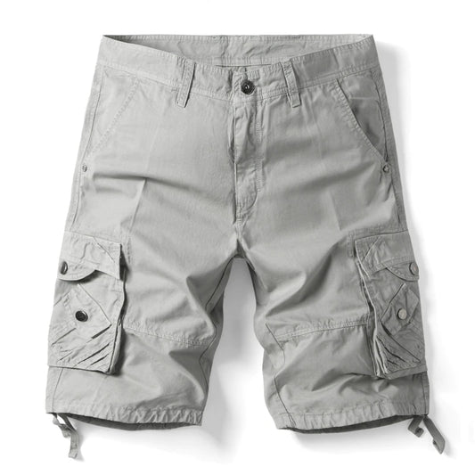 Summer Solid Color Cargo Shorts For Men