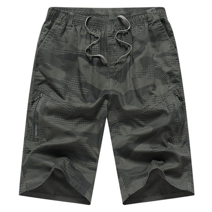 Men Multi Pockets Casual Cargo Shorts