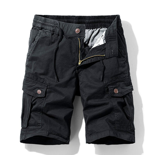 Safari Style Solid Color Men Shorts