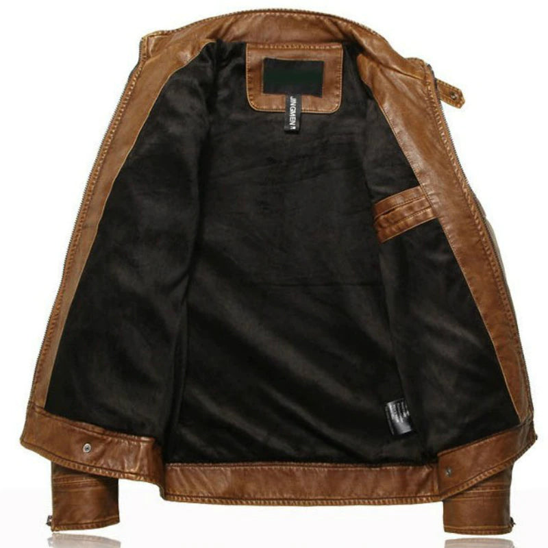 Autumn Winter Classic Motorcycle Leather Jacket