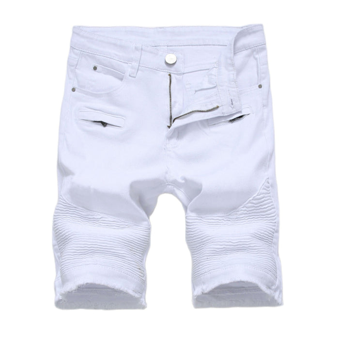 Lightweight Knee Length Stretch Denim Jeans