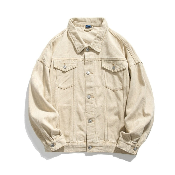 Spring Casual Streetwear Men's Denim Jacket