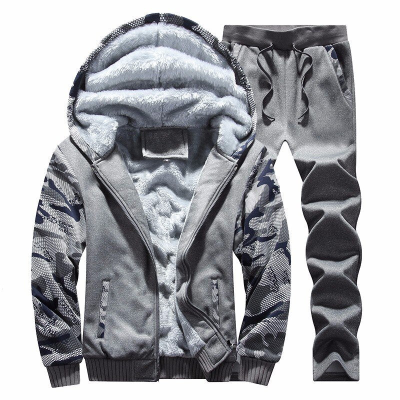 Sporting Hooded Casual Tracksuit