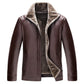 Winter Men's Warm Casual Slim Leather Jacket