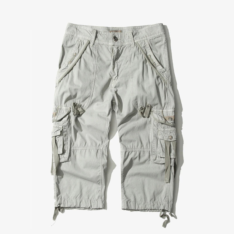 Summer Calf-Length Cargo Shorts For Men