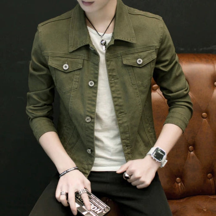 Slim Fit Jeans Pocket Jacket