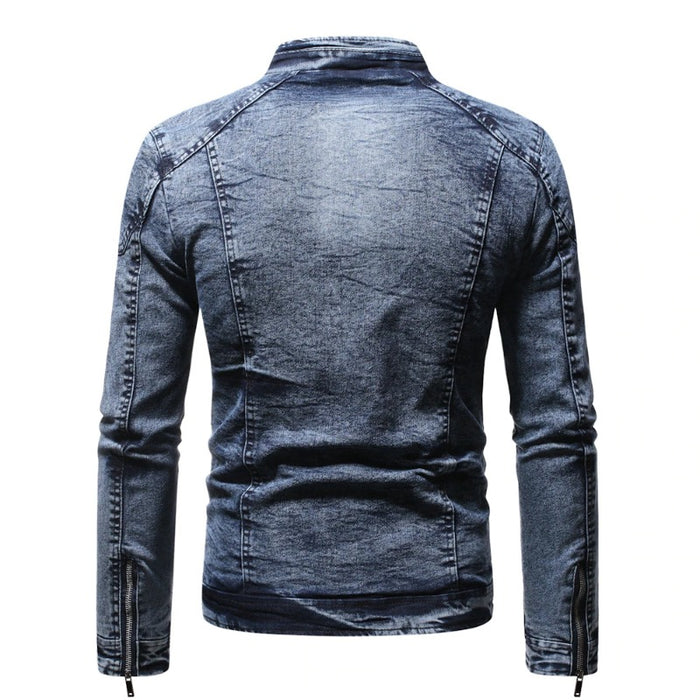 Moto Biker Jean Autumn Winter Denim Jacket
