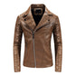 Windproof Casual Leather Outwear Coat