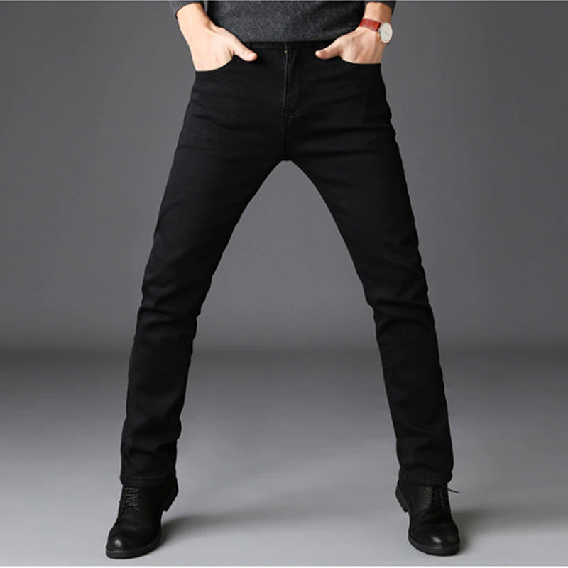 Casual Warm Velvet Winter Jeans