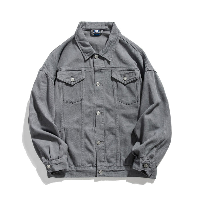 Spring Casual Streetwear Men's Denim Jacket