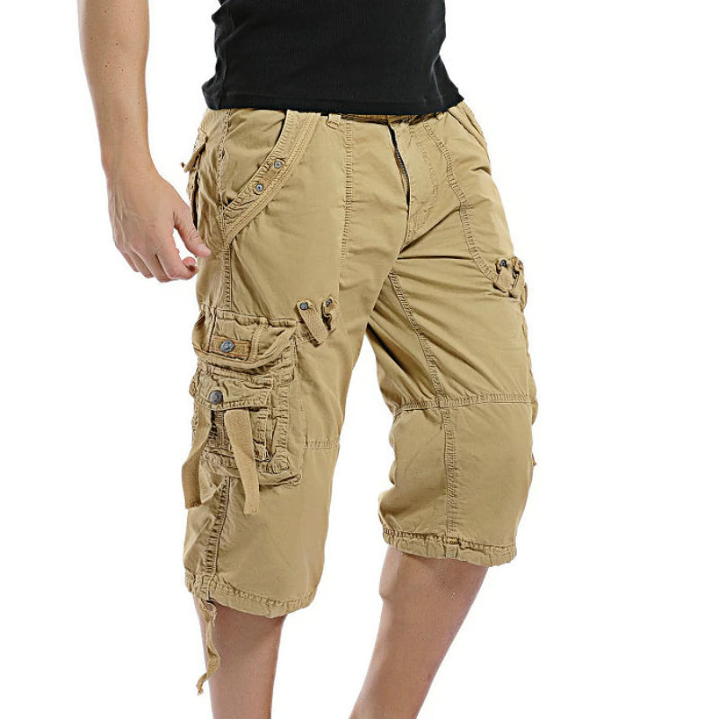 Summer Calf-Length Cargo Shorts For Men