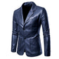 Causal Leather Blazers Jacket Suit Coat