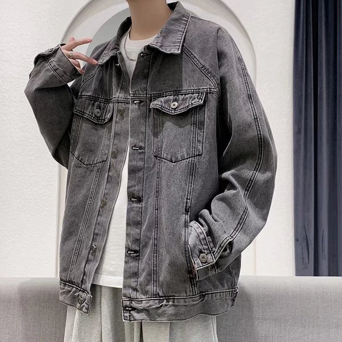 Spring Autumn Hip Hop Wind Casual Denim Jacket