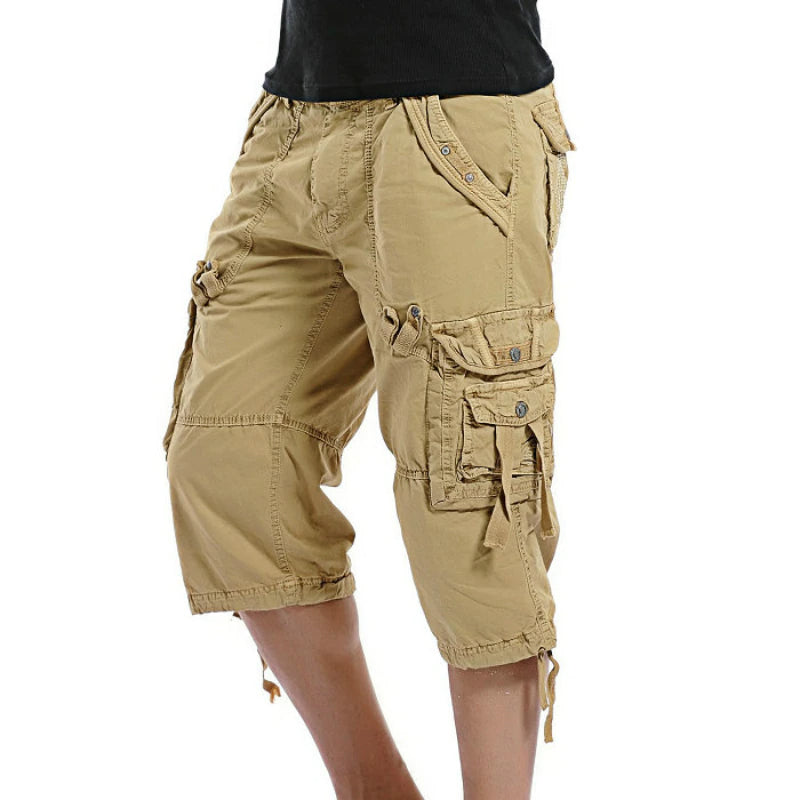 Summer Calf-Length Cargo Shorts For Men