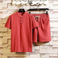 Casual Short Sleeve Suit Men's Sets