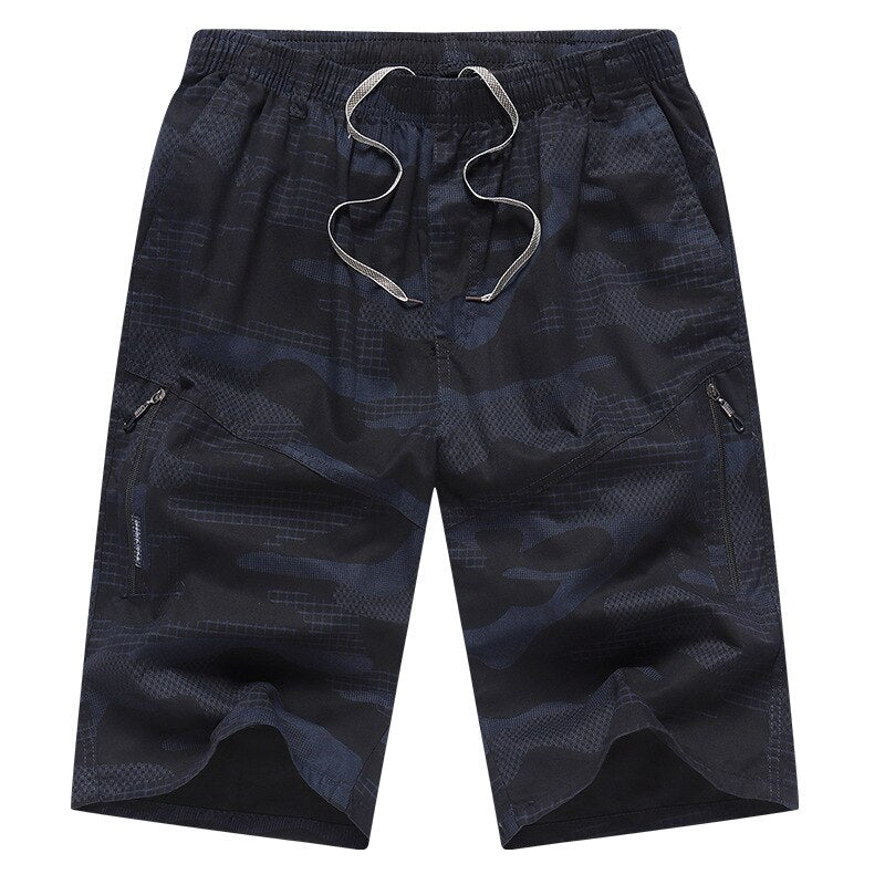 Men Multi Pockets Casual Cargo Shorts