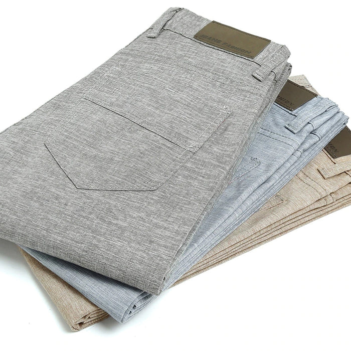 Business Casual Straight Men's Trousers