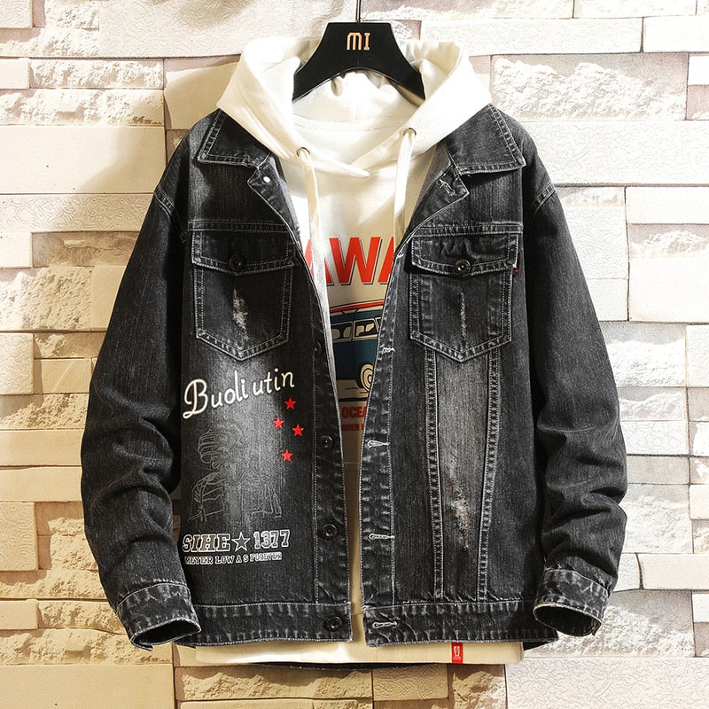 Turn Down Collar Hip Hop Streetwear Jackets