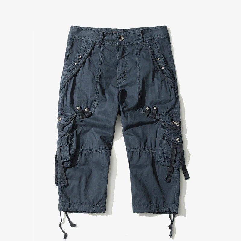 Summer Calf-Length Cargo Shorts For Men