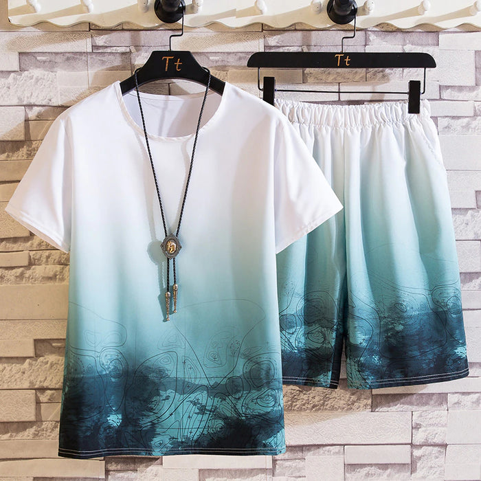 Casual Men's Summer Short Sleeve Sets