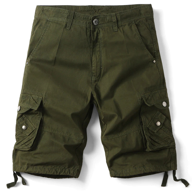 Summer Solid Color Cargo Shorts For Men