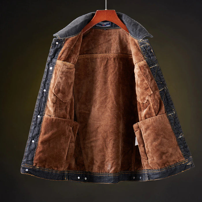Winter Outerwear Warm Denim Jacket