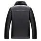 Winter Men's Warm Casual Slim Leather Jacket