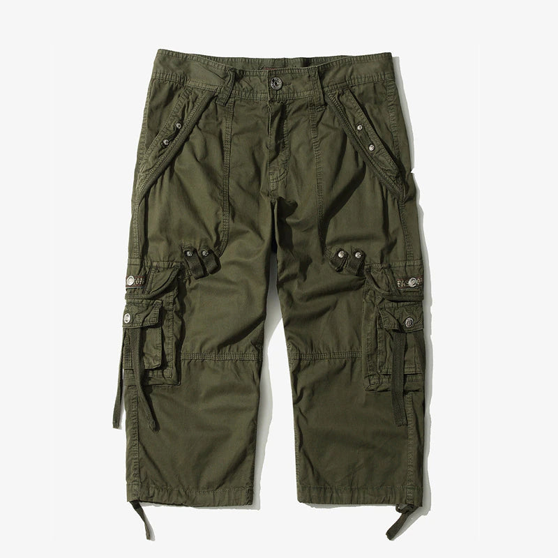 Summer Calf-Length Cargo Shorts For Men