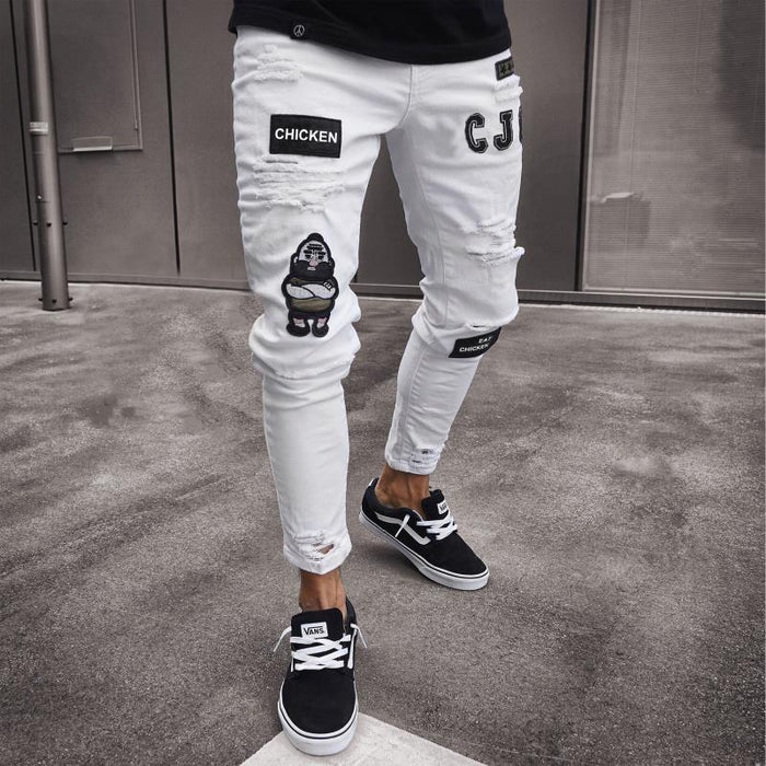 Straight Hip Hop Denim Jeans Pants