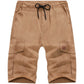 Solid Casual Knee Length Shorts For Men