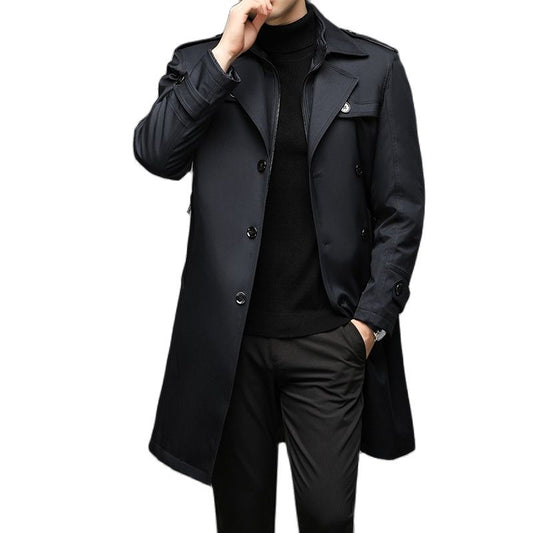 Long Liner Detachable Casual Trench Coat