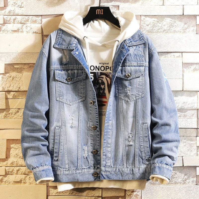 Turn Down Collar Hip Hop Streetwear Jackets