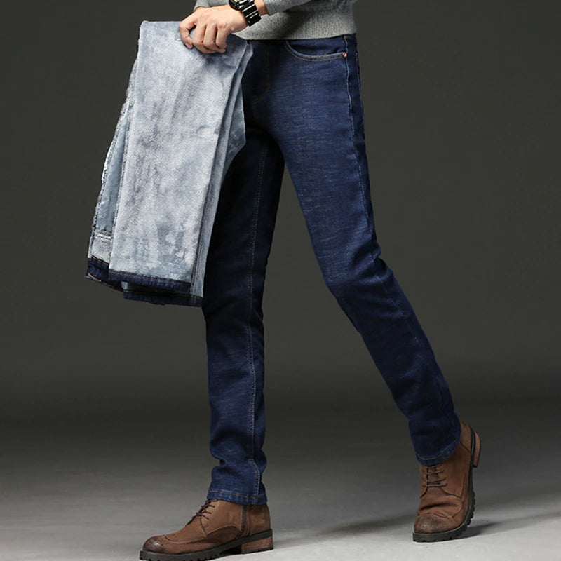 Casual Slim Fit Winter Jeans