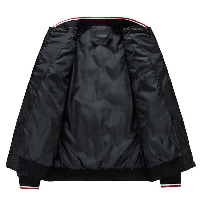 Winter Men's Stand Collar Zipper Warm Parkas Coat
