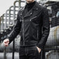 Windproof Casual Leather Outwear Coat