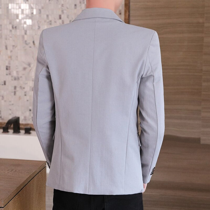 Slim Fit One Button Suit Blazer Coat