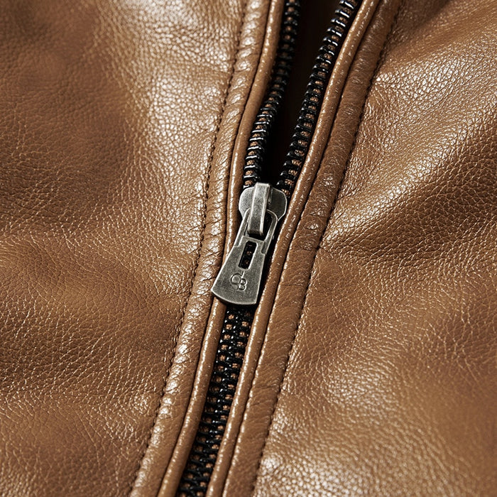 Motorcycle Leather Warm Jackets