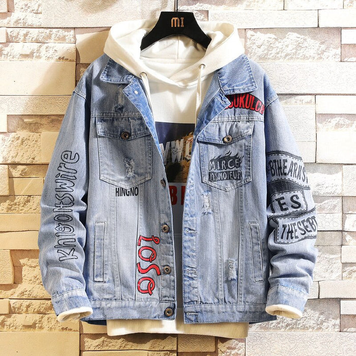 Turn Down Collar Hip Hop Streetwear Jackets