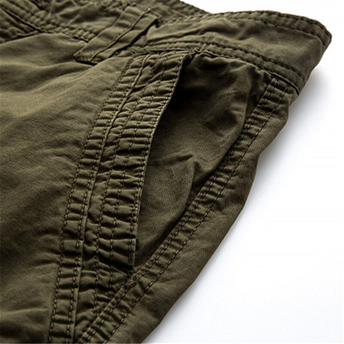 Zipper Fly Straight Knee Length Man Shorts