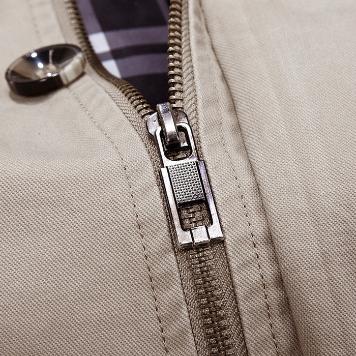 Spring and Autumn Men's Hooded Coat