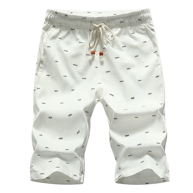 Men's Printed Cotton Knee Length Shorts